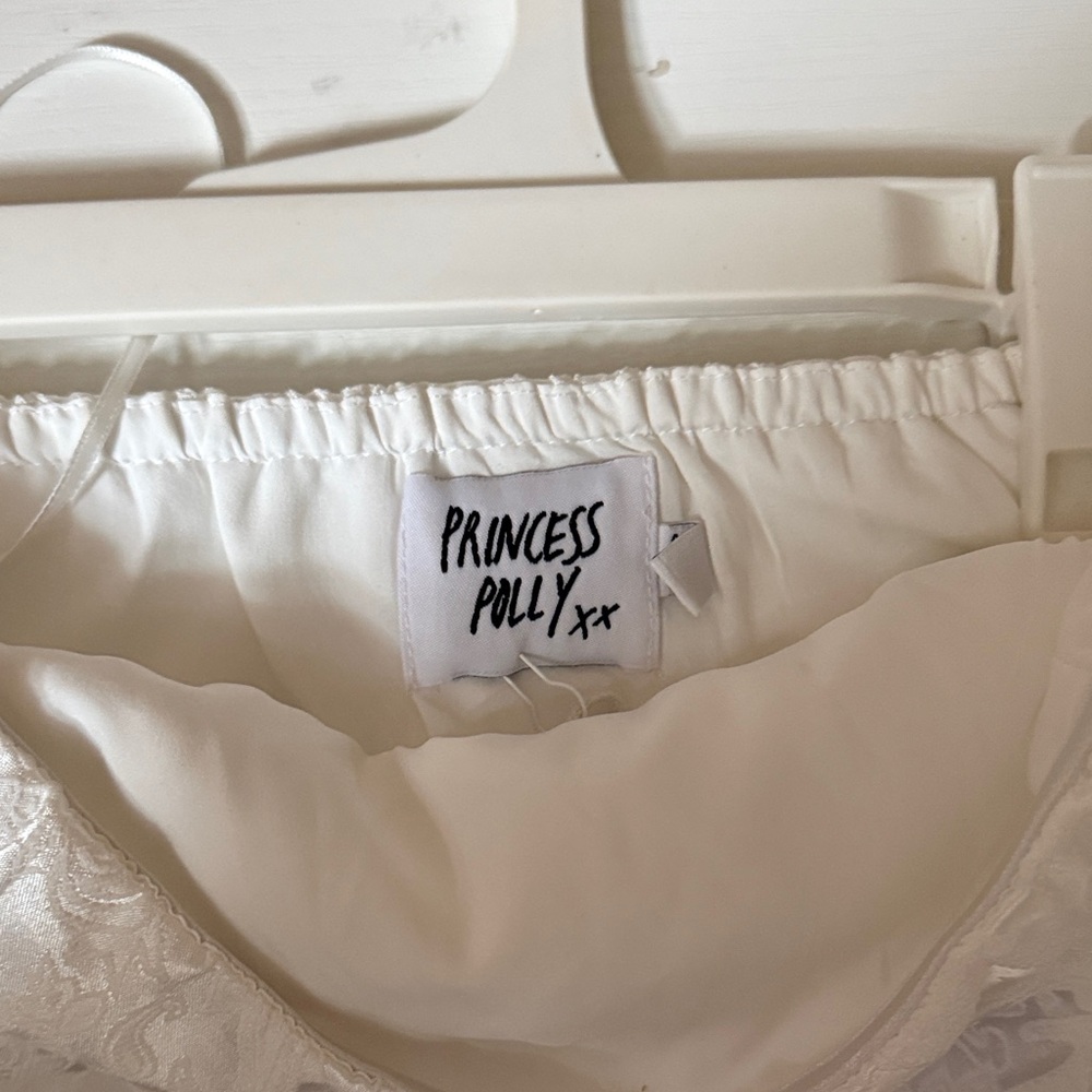 Princess Polly Cream Lace Skirt